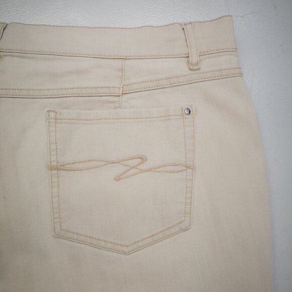 Zerres Comfort - S Ladies Size 48 Euro (Approx. 15 US) Cream Casual Pants - Picture 10 of 13